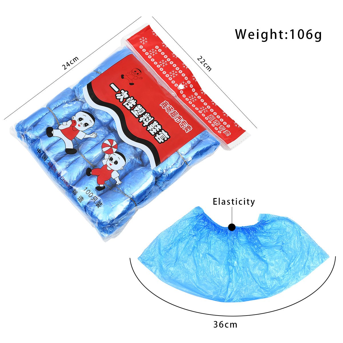100pcs/pack Disposable Waterproof Shoe Covers. - Duvera