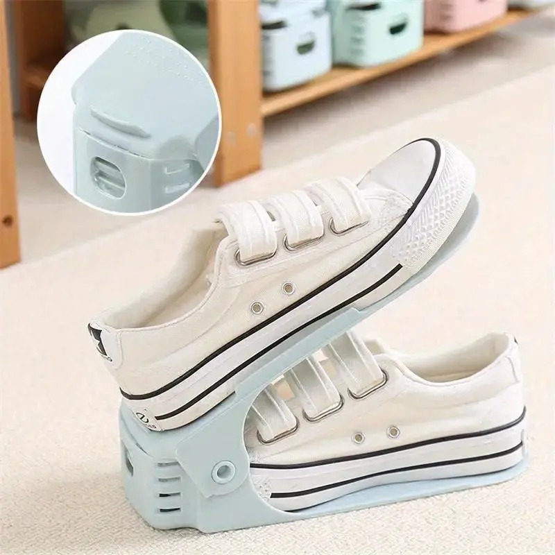 Adjustable Double-layer Plastic Shoe Rack