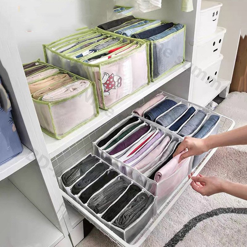 1pc 7 Grid Pants Organizer Storage Box - Duvera