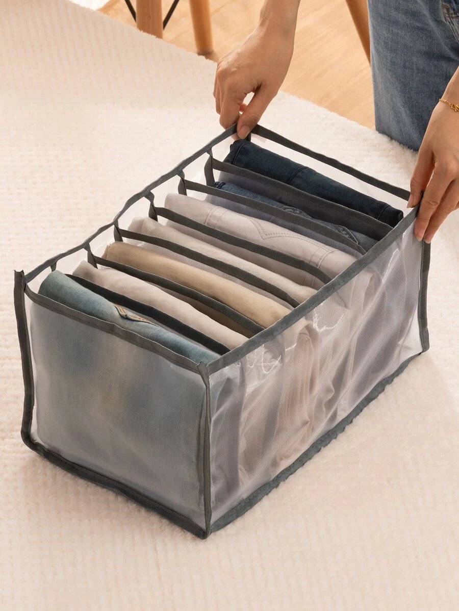 1pc 7 Grid Pants Organizer Storage Box - Duvera