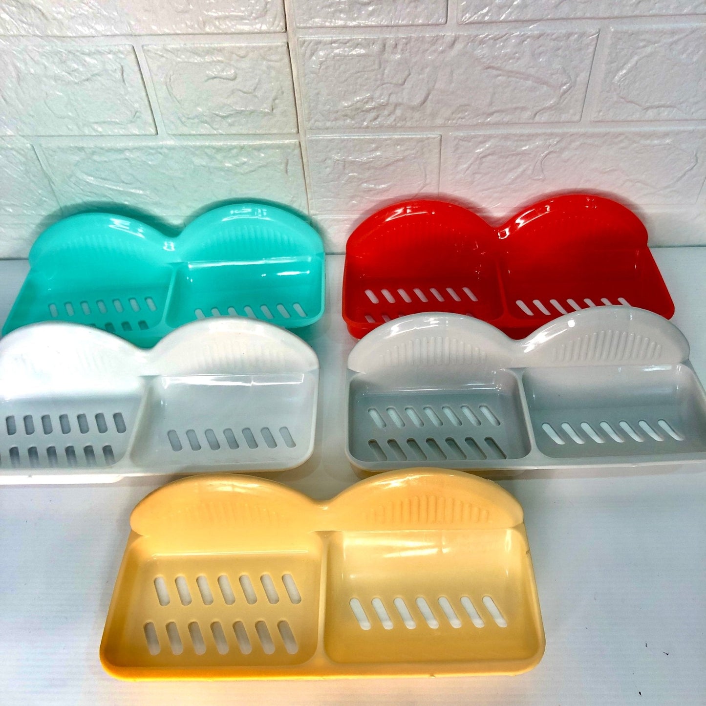 2 Portion Bathroom Soap Holder - Duvera