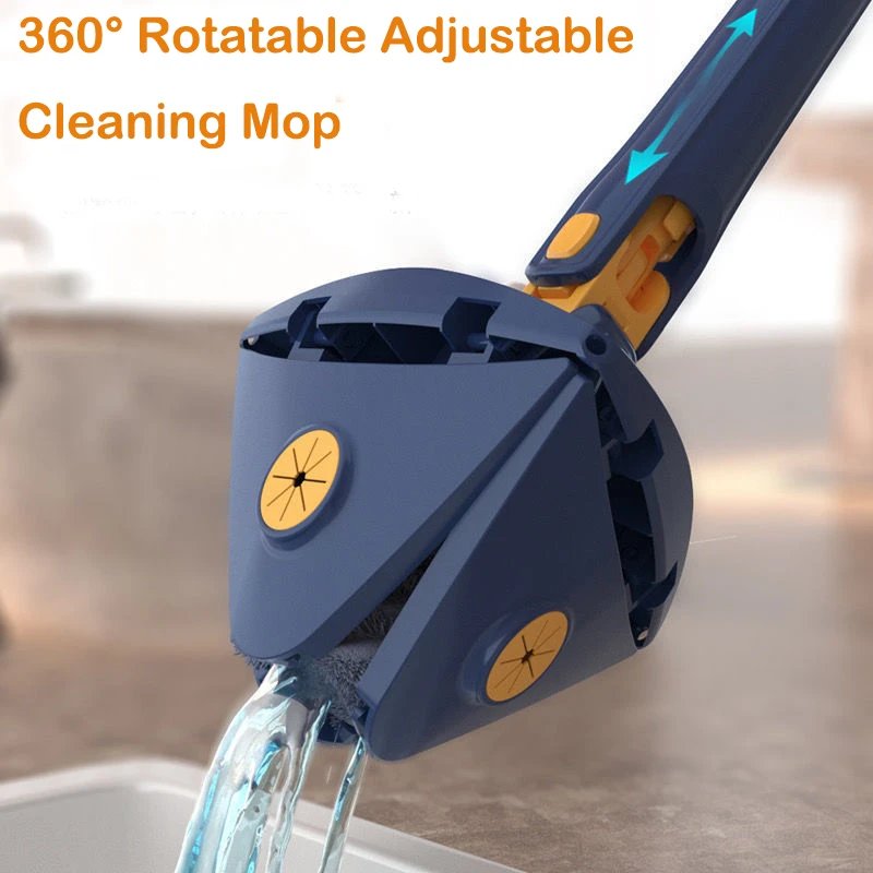 360° Rotatable Adjustable Cleaning Triangle Mop Multipurpose Cleaning Brush. - Duvera