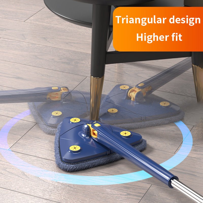 360° Rotatable Adjustable Cleaning Triangle Mop Multipurpose Cleaning Brush. - Duvera