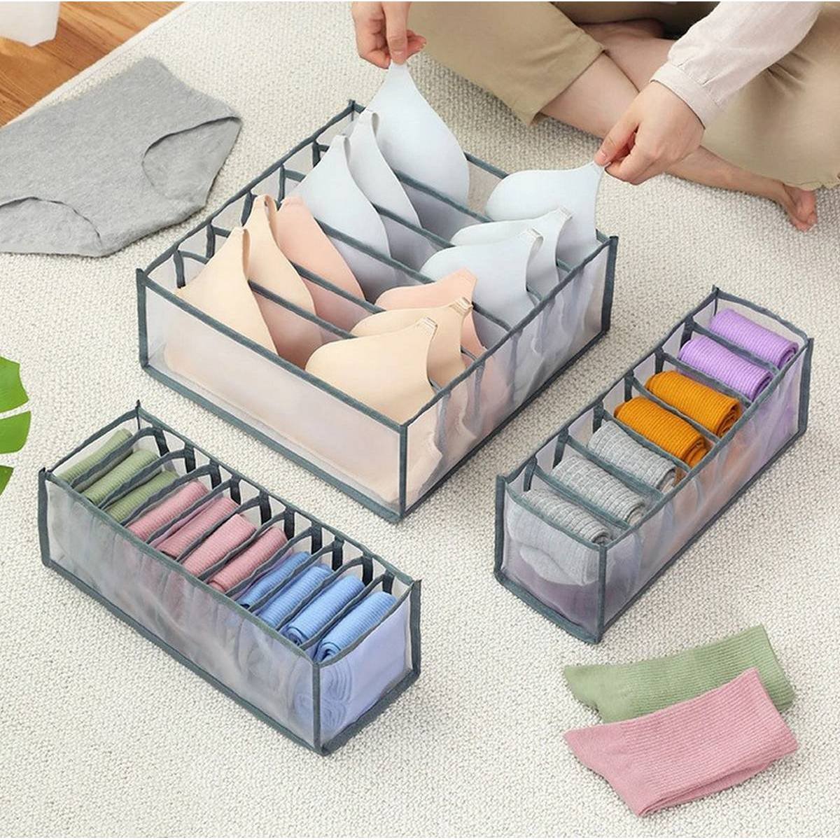 3PCS Set Undergarments Organizer. - Duvera