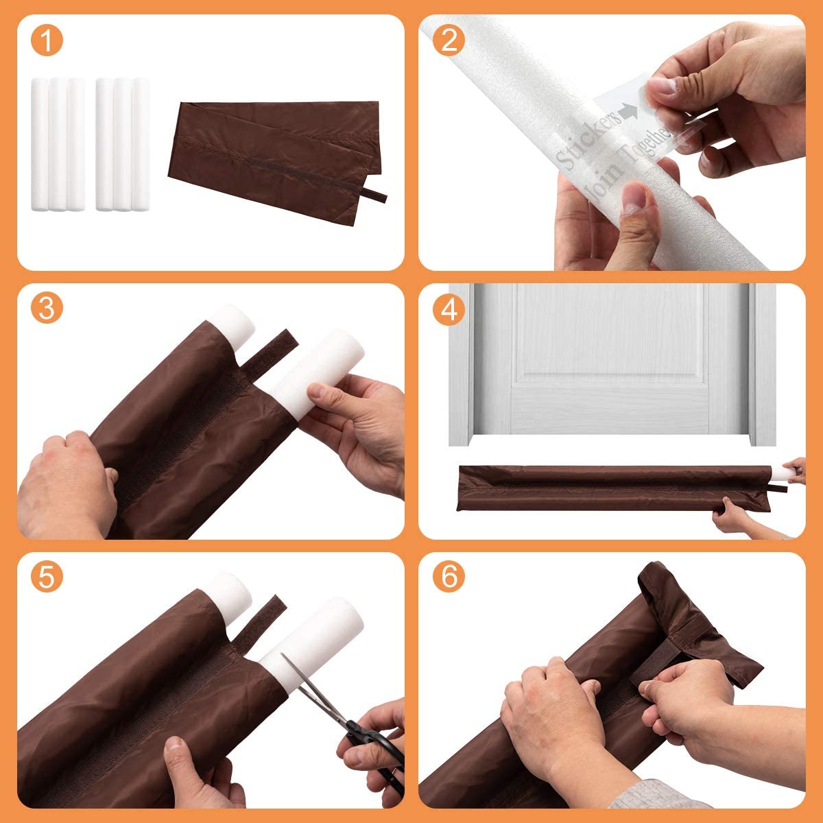40 Inch Under Door Draft Stopper - Duvera