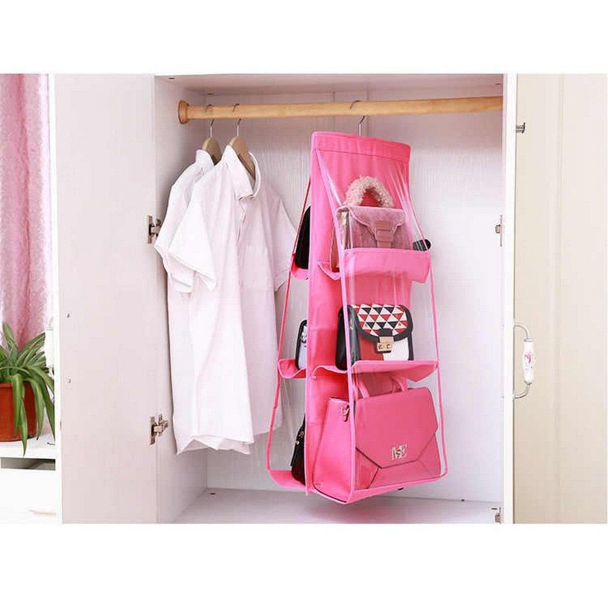 6 Pocket Double Sided Hand Bag / Purse Organizer - Duvera