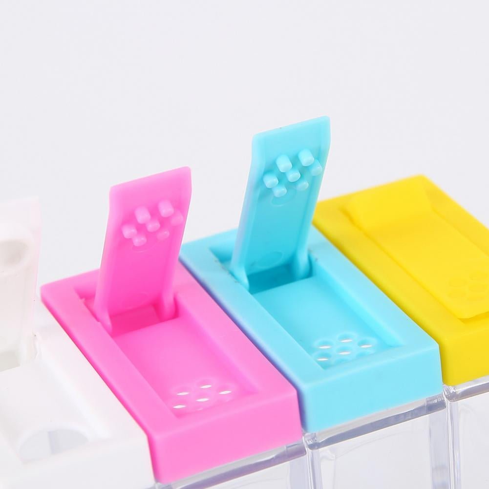 6Pcs Spice Jar Set Home Storage Container with Tray Rack. - Duvera