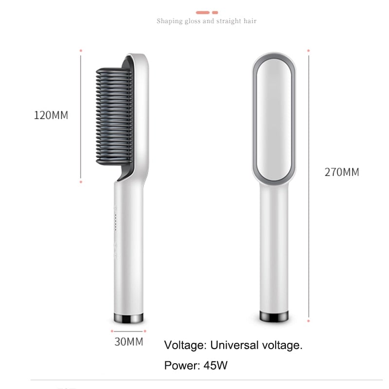909 Hair Straightener - Ceramic Heated Hair Brush - Duvera