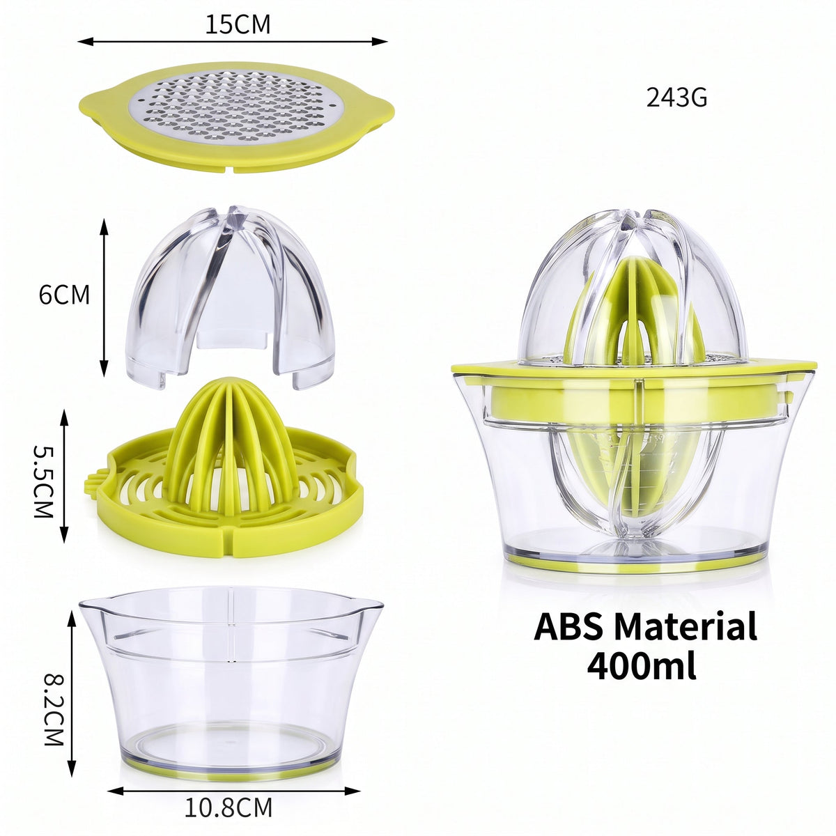 4 In 1 Manual Juicer With Grater