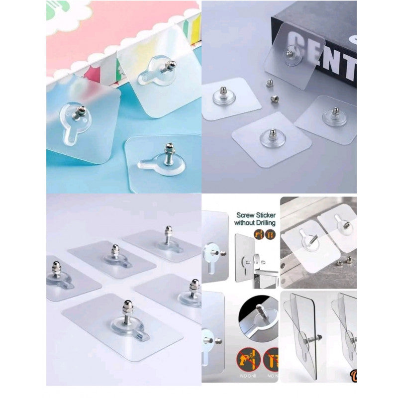 Wall Hanging Screw Sticker Hooks