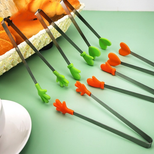 Creative Mini Toddler Hand Shape Stainless Steel Tong