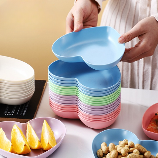 10pcs Multi Color Plate Set With Stand