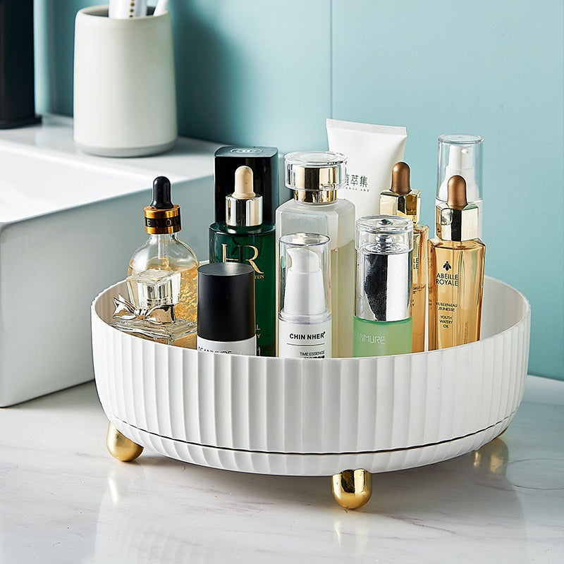 360 Rotatable Round Desktop Storage Tray