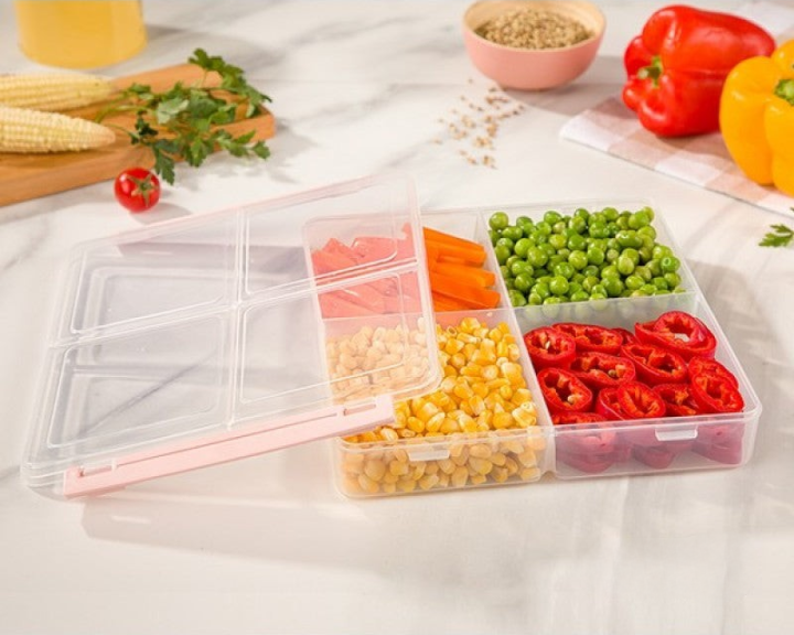 4 Section Food Container With Lids
