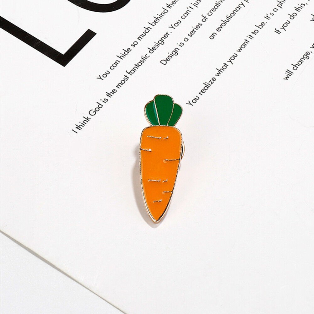 Carrot Shape Brooch - Duvera