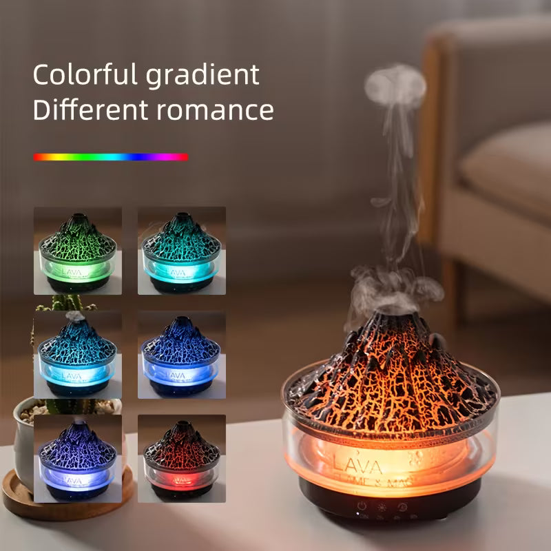 Creative Volcano-Shaped Fire Humidifier