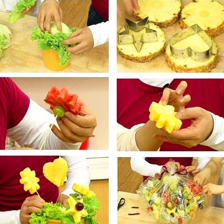 Cookie Cutters Shapes Baking Set12PCS Flower, Round, Heart, Star Shape. - Duvera