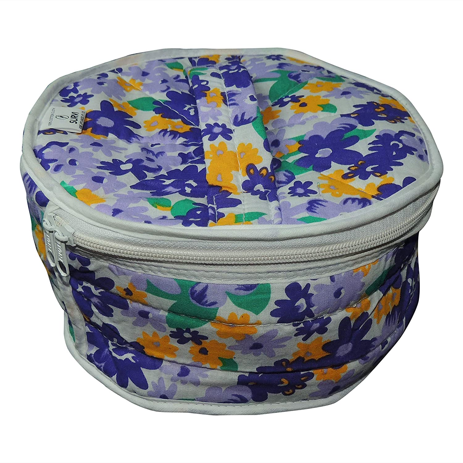 Cotton Centered Zip Roti Box - Duvera