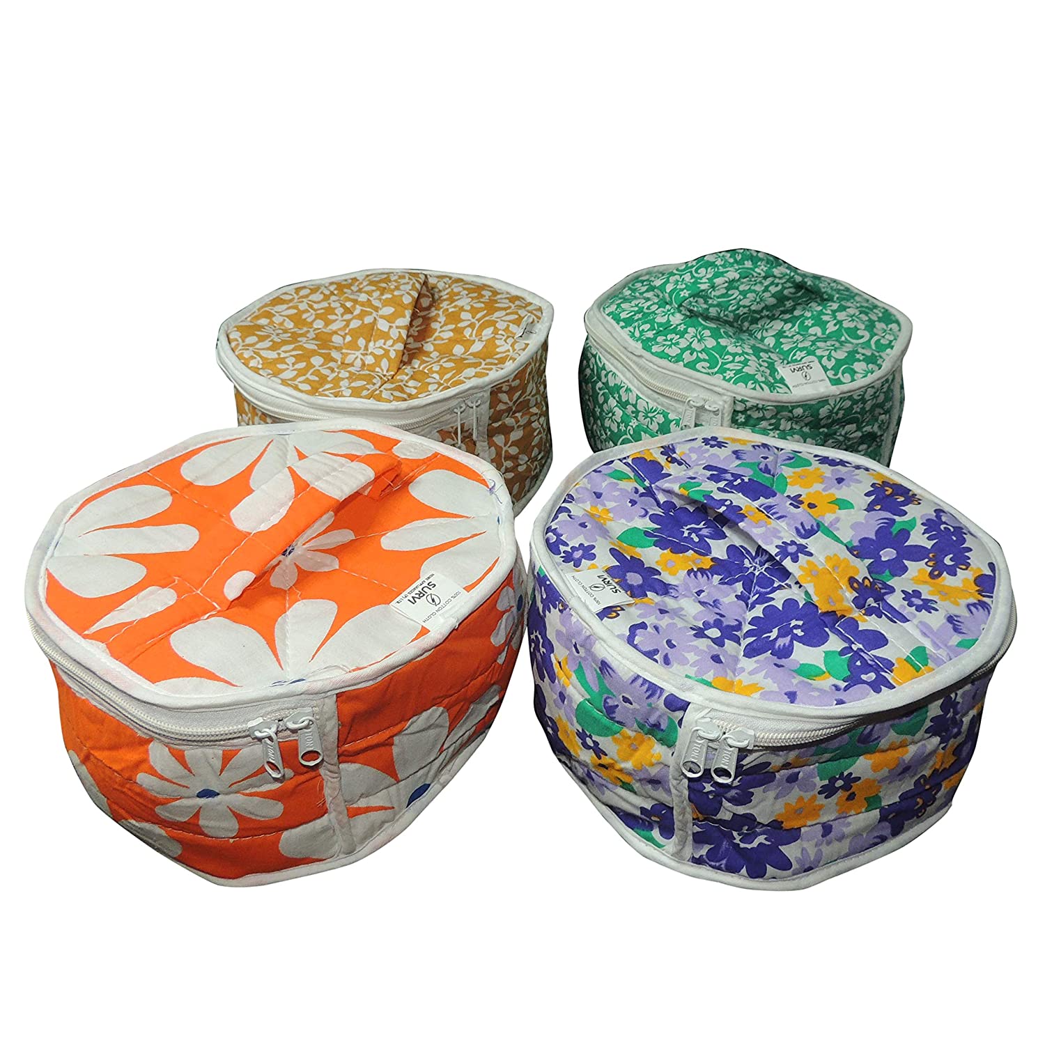 Cotton Centered Zip Roti Box - Duvera