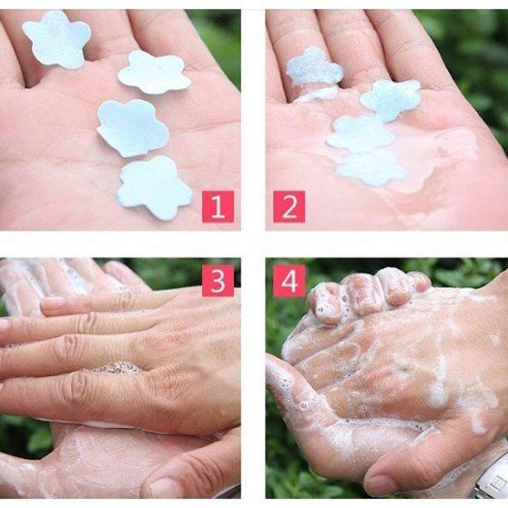 Disposable Flower Paper Soap For Travel Almost 100 - Duvera