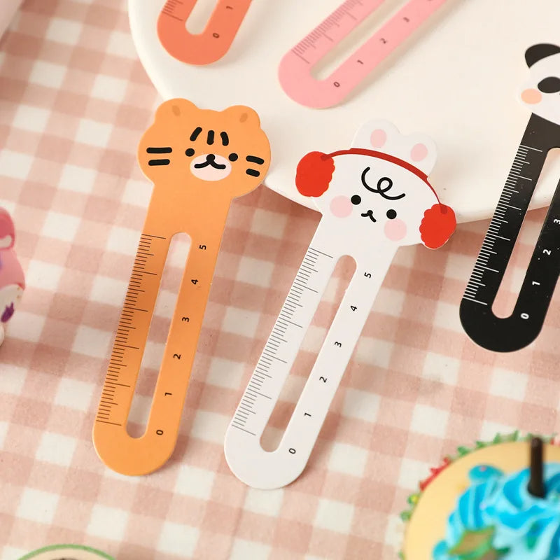 50pcs Cute Cartoon Bookmark Ruler