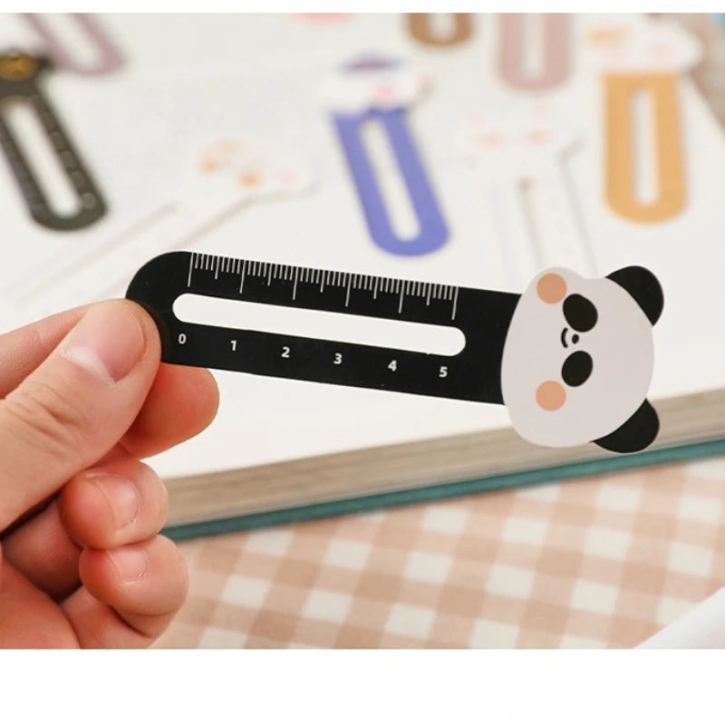 50pcs Cute Cartoon Bookmark Ruler