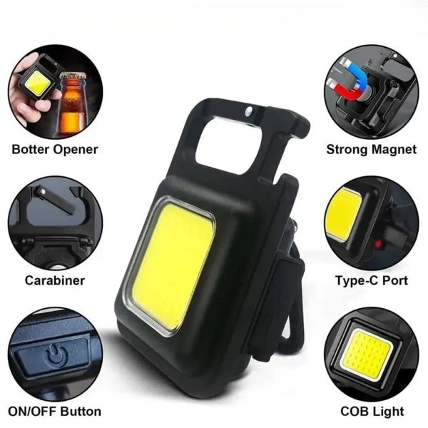 Mini COB Flashlight – High Lumen Pocket-Sized Torch