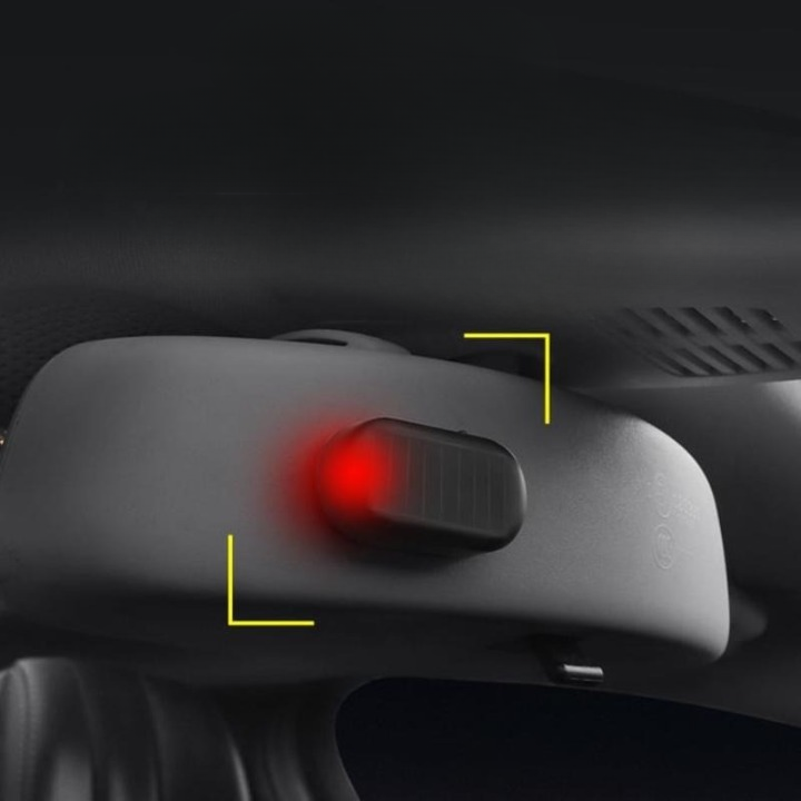 Solar Power Fake Security Alarm Light For Car