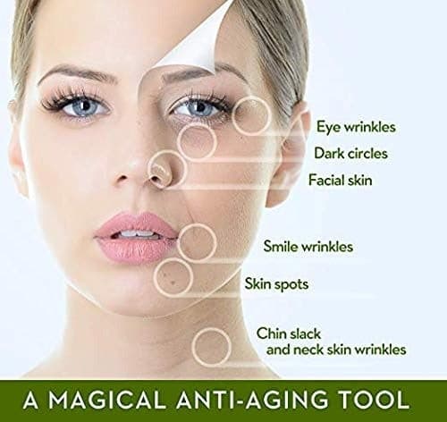 Anti-Aging Natural Stone Jade Roller With  Gua-Sha For Face Massage Skin.