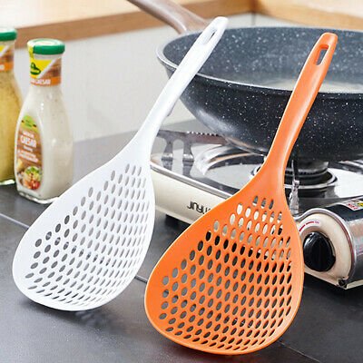 Durable Scoop Colander Strainer Spoon Plastic Water Scoop Colander For Cooking Baking Dumplings - Duvera