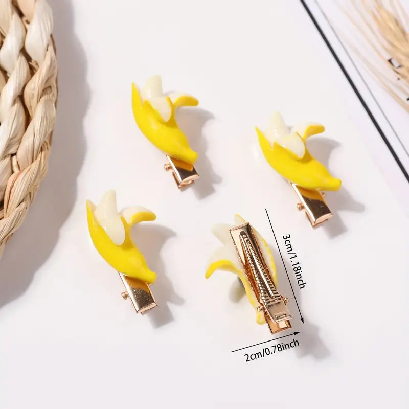 1 Pc Cute Banana Shape Hairpin