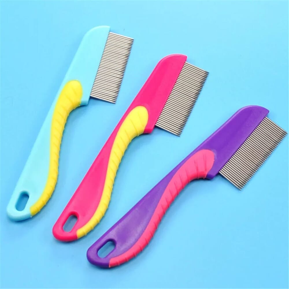 Anti Lice Stainless Steel Comb With Metal Tooth