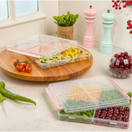 4 Section Food Container With Lids