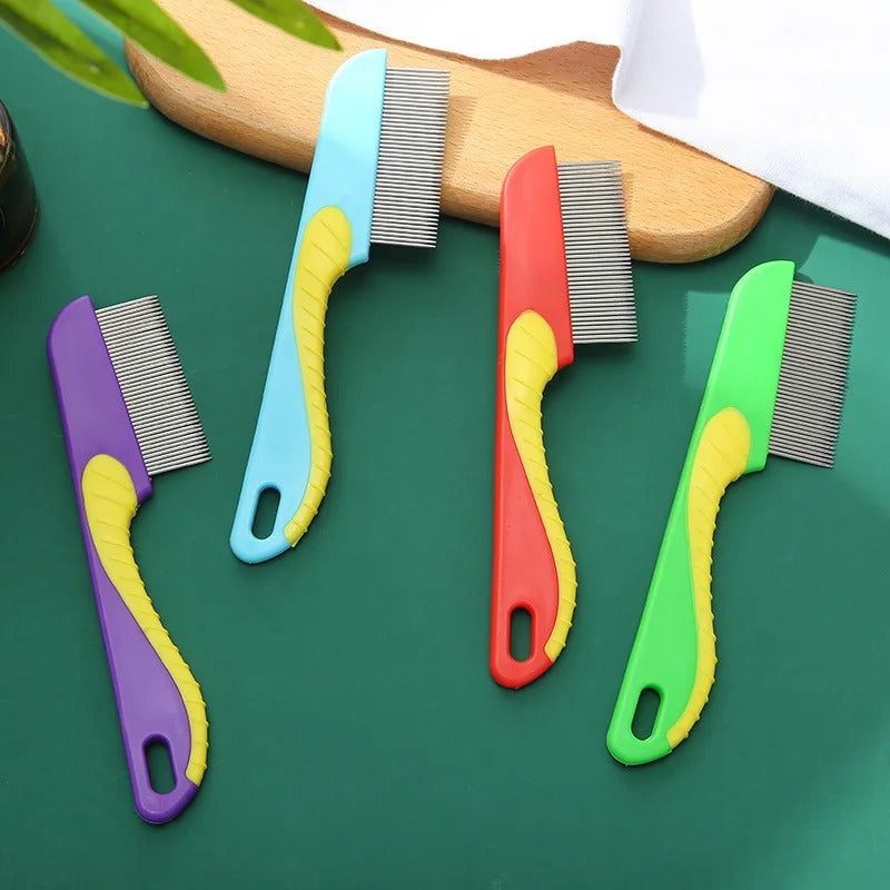Anti Lice Stainless Steel Comb With Metal Tooth