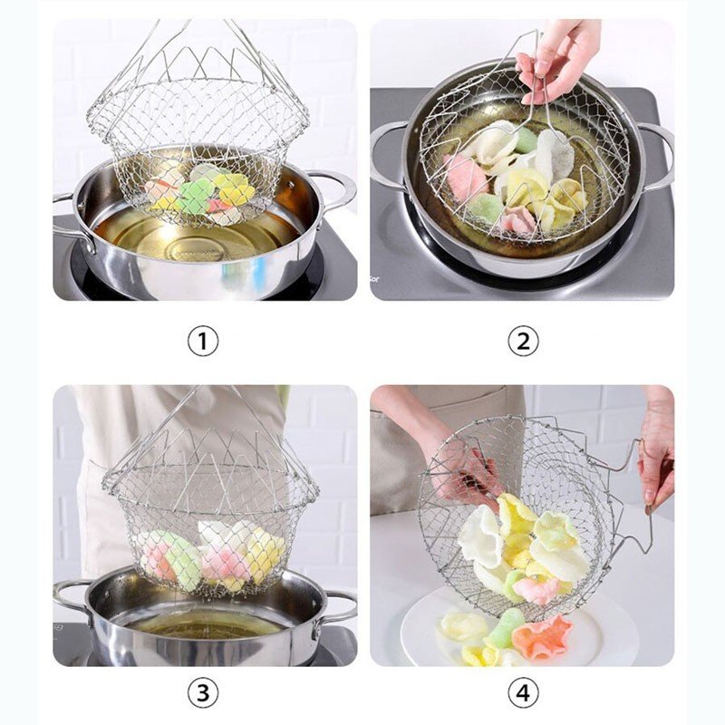 Multifunctional Foldable Chef Basket | 12 in 1 Kitchen Tool - Duvera