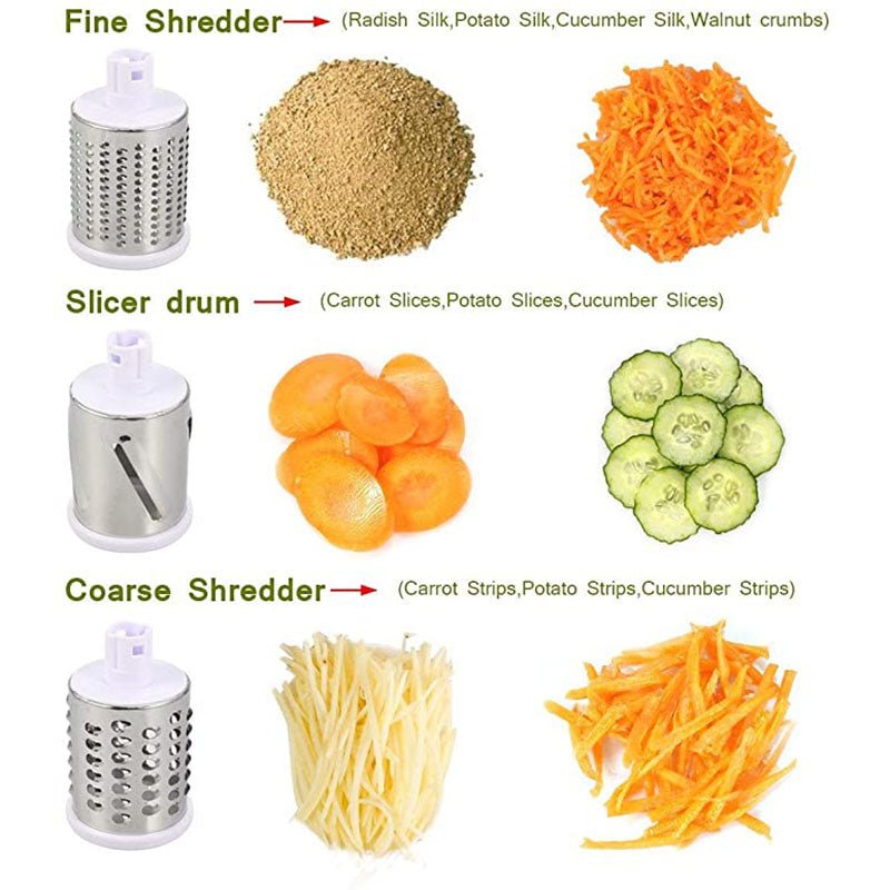 Multifunctional Manual Vegetable Drum Chopper. - Duvera