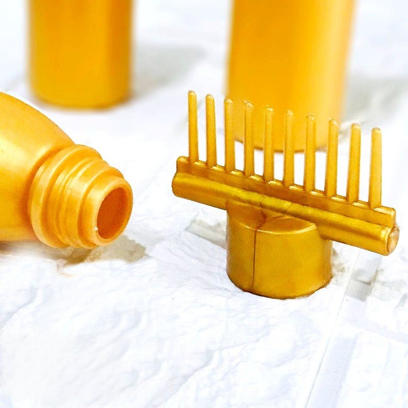Oil Bottle With Comb Best For Dandruff Remover Anti Lice Stronger Hair. - Duvera