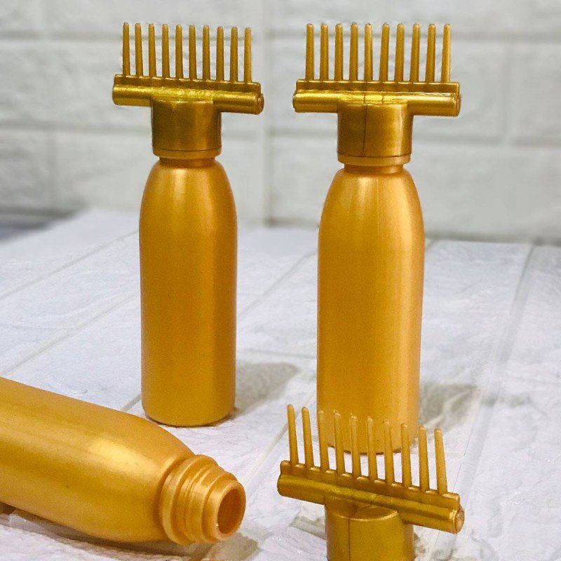 Oil Bottle With Comb Best For Dandruff Remover Anti Lice Stronger Hair. - Duvera