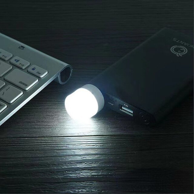 Pack Of 2 - Pocket Mini LED Night Light USB Plug Lamp. - Duvera