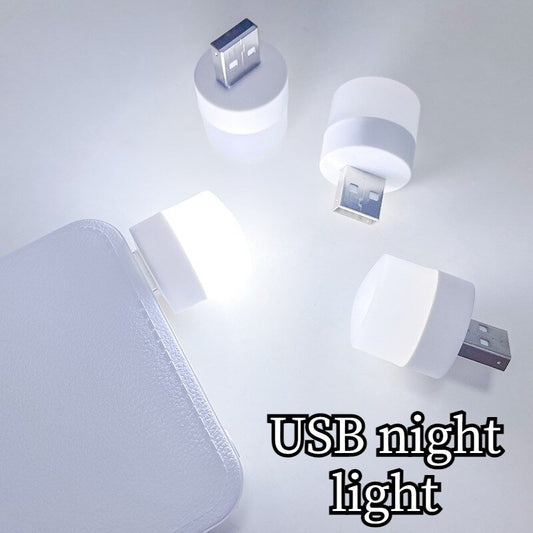 Pack Of 2 - Pocket Mini LED Night Light USB Plug Lamp. - Duvera
