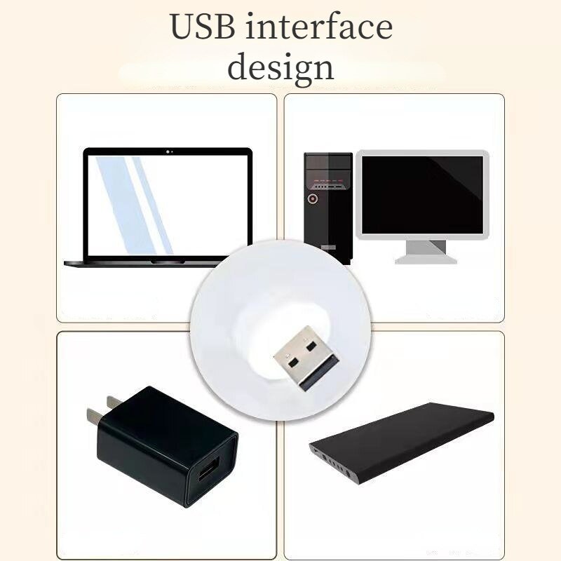 Pack Of 2 - Pocket Mini LED Night Light USB Plug Lamp. - Duvera
