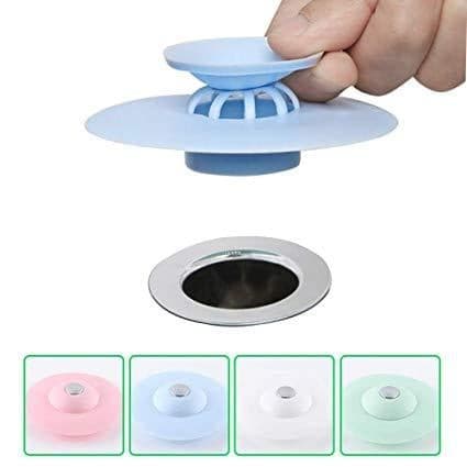 Pack Of 2 - Silicone Sink Drainer Filter for Kitchen & Bathroom - Duvera