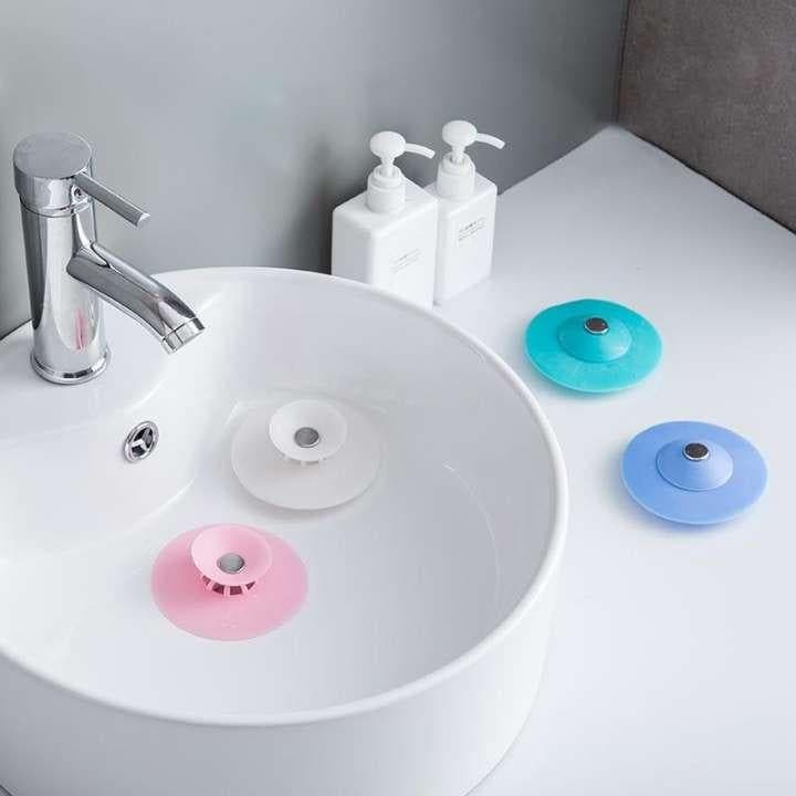 Pack Of 2 - Silicone Sink Drainer Filter for Kitchen & Bathroom - Duvera