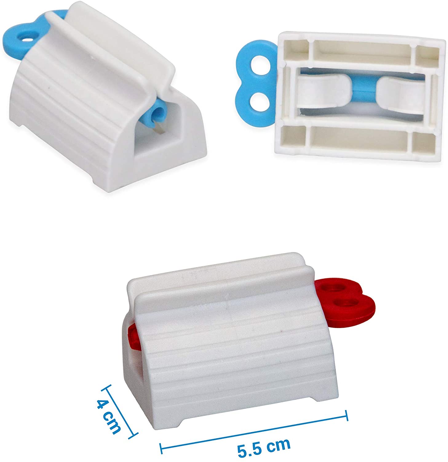 Pack Of 2 - Toothpaste Tube Rolling Squeezer - Duvera