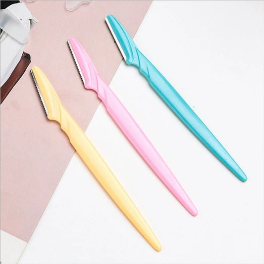 Pack Of 3 Eyebrow Trimmer Safety Razor Face Shaver Blades. - Duvera
