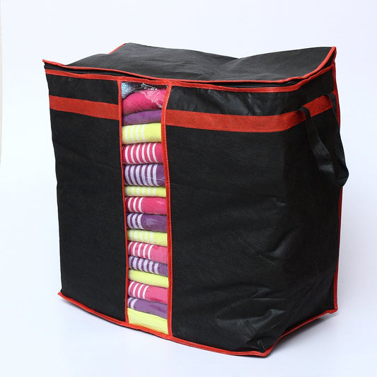 Pack Of 5 - Black Storage Oraganizer Bag. - Duvera