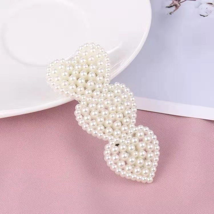 Pearl Heart Earrings - Duvera