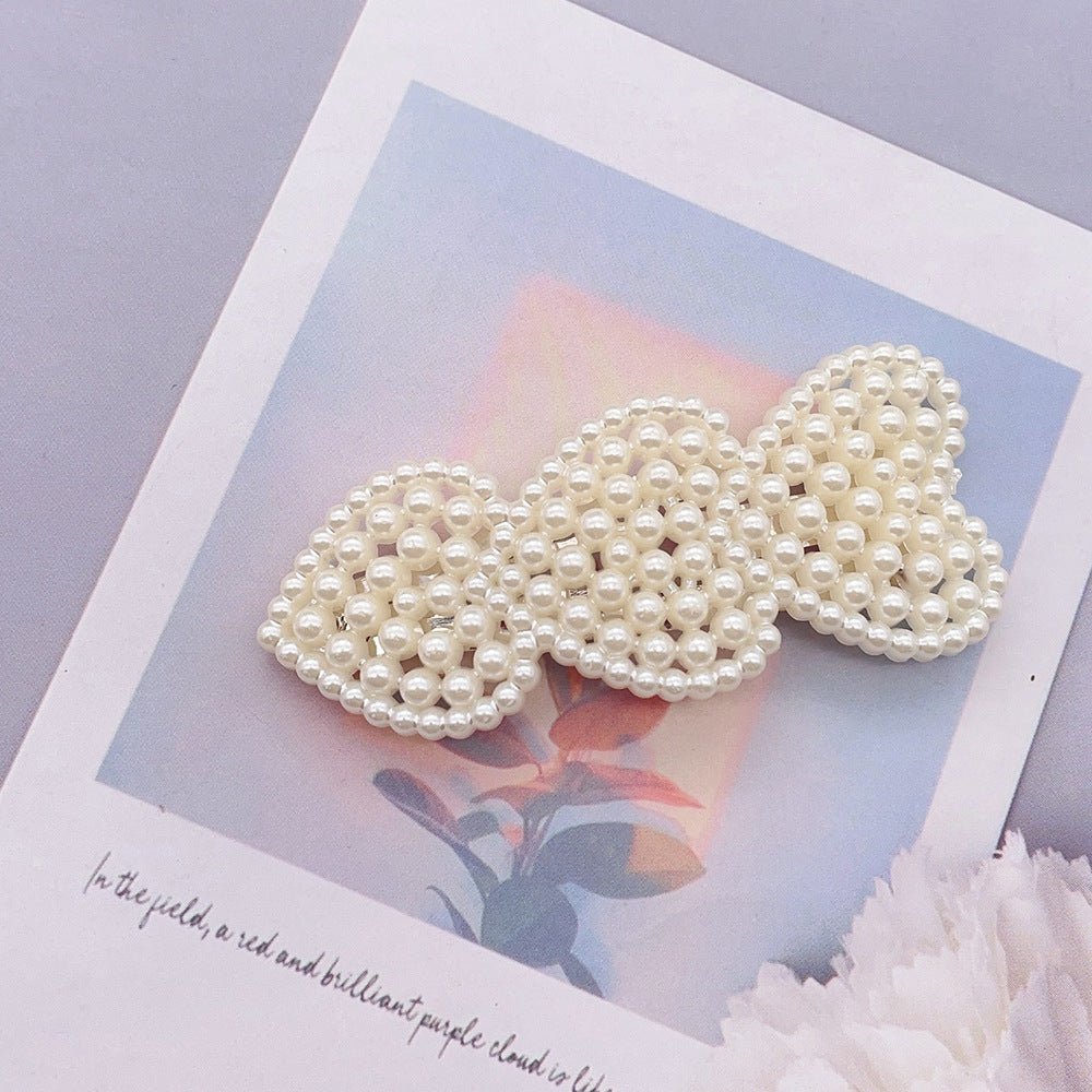 Pearl Heart Earrings - Duvera