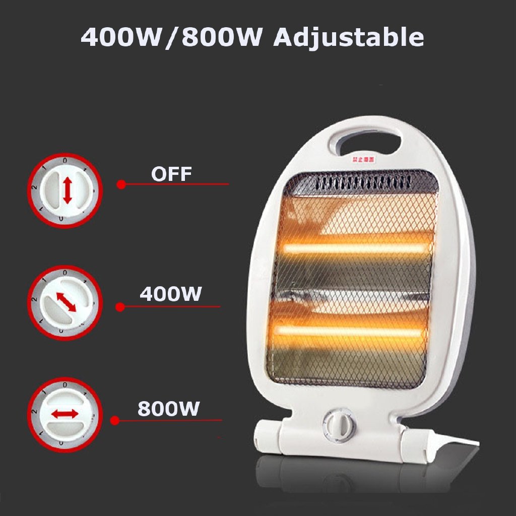Portable Adjustable Electric Heaters (800Watt). - Duvera
