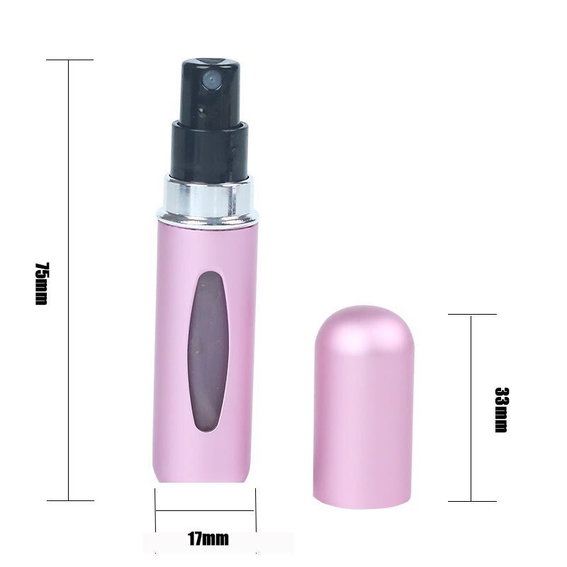 Portable Mini Refillable Perfume Bottle With Spray. - Duvera